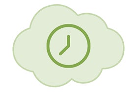 Icono del ritmo, representando horarios de rutina que no sean abruptos.