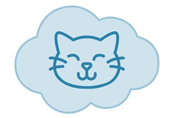 Ícono de cuidado que representa los beneficios en salud y comportamiento de esterilización de gatos