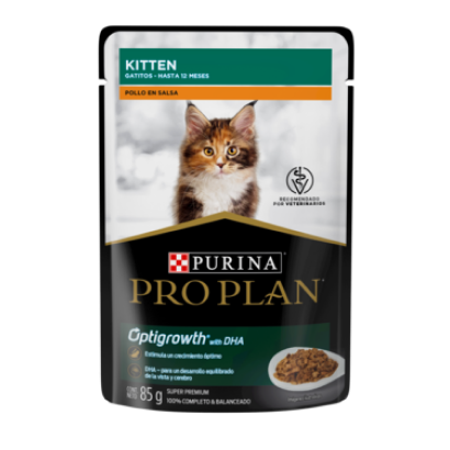 Alimento húmedo para gatitos Pro Plan Kitten Pollo en salsa