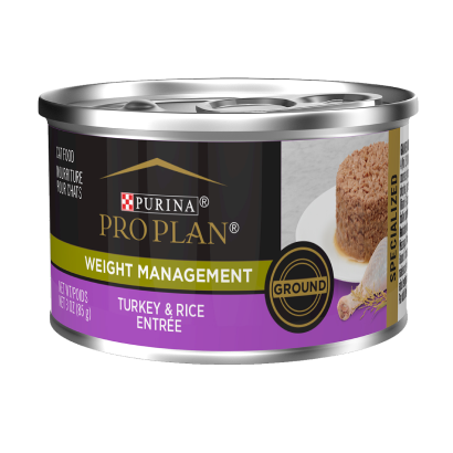 Lata Pro Plan Weight Management que ayuda a mantener una condición corporal saludable de los gatos