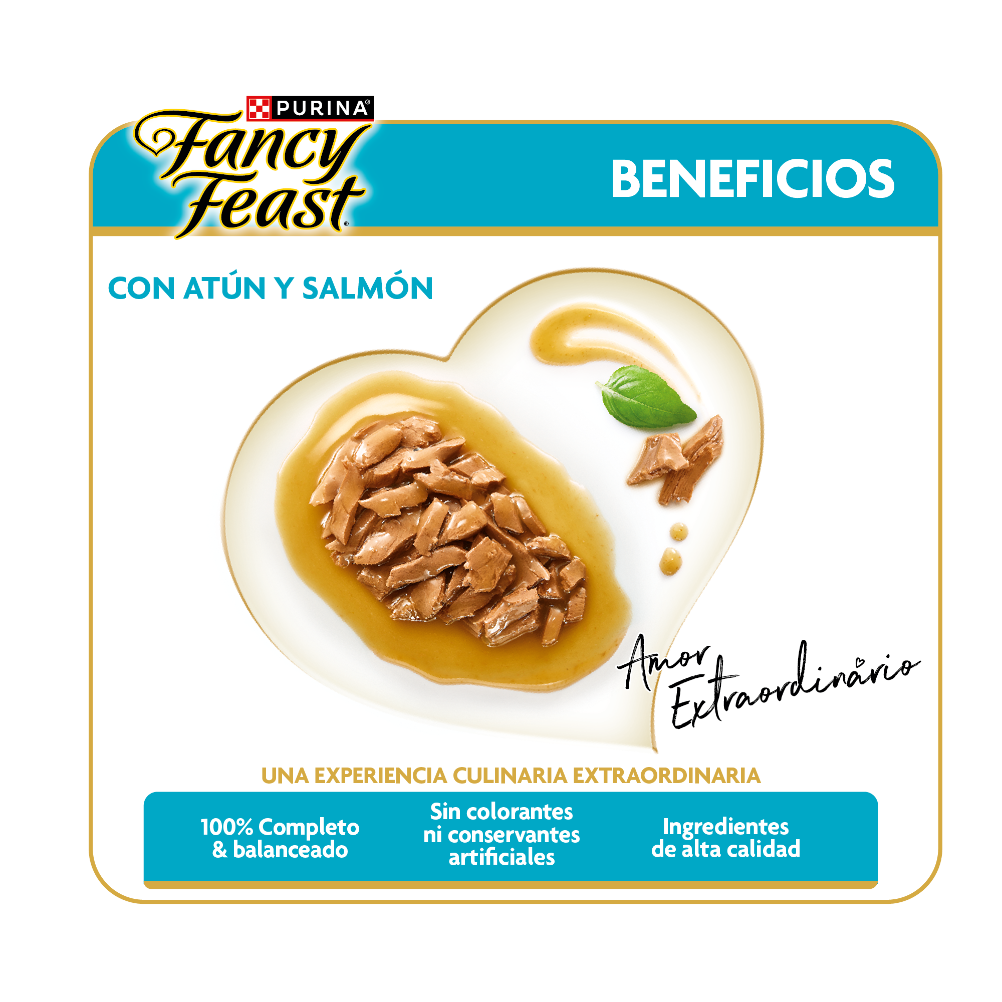 Purina Fancy Feast Alimento Húmedo Para Gatos Adultos Casserole Sabor Atún y Salmón