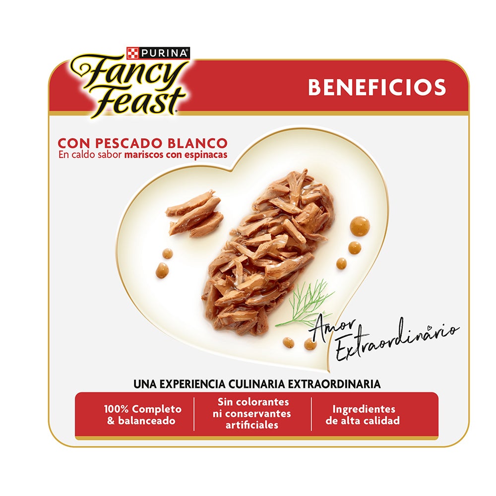 Purina Fancy Feast Alimento Húmedo Para Gatos Adultos Petit Filets Sabor Carne 85 g
