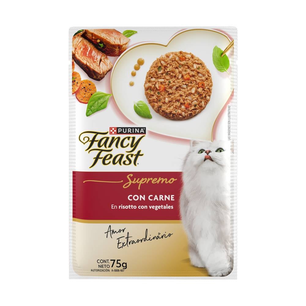 Comida húmeda para gatos Fancy Feast carne y vegetales