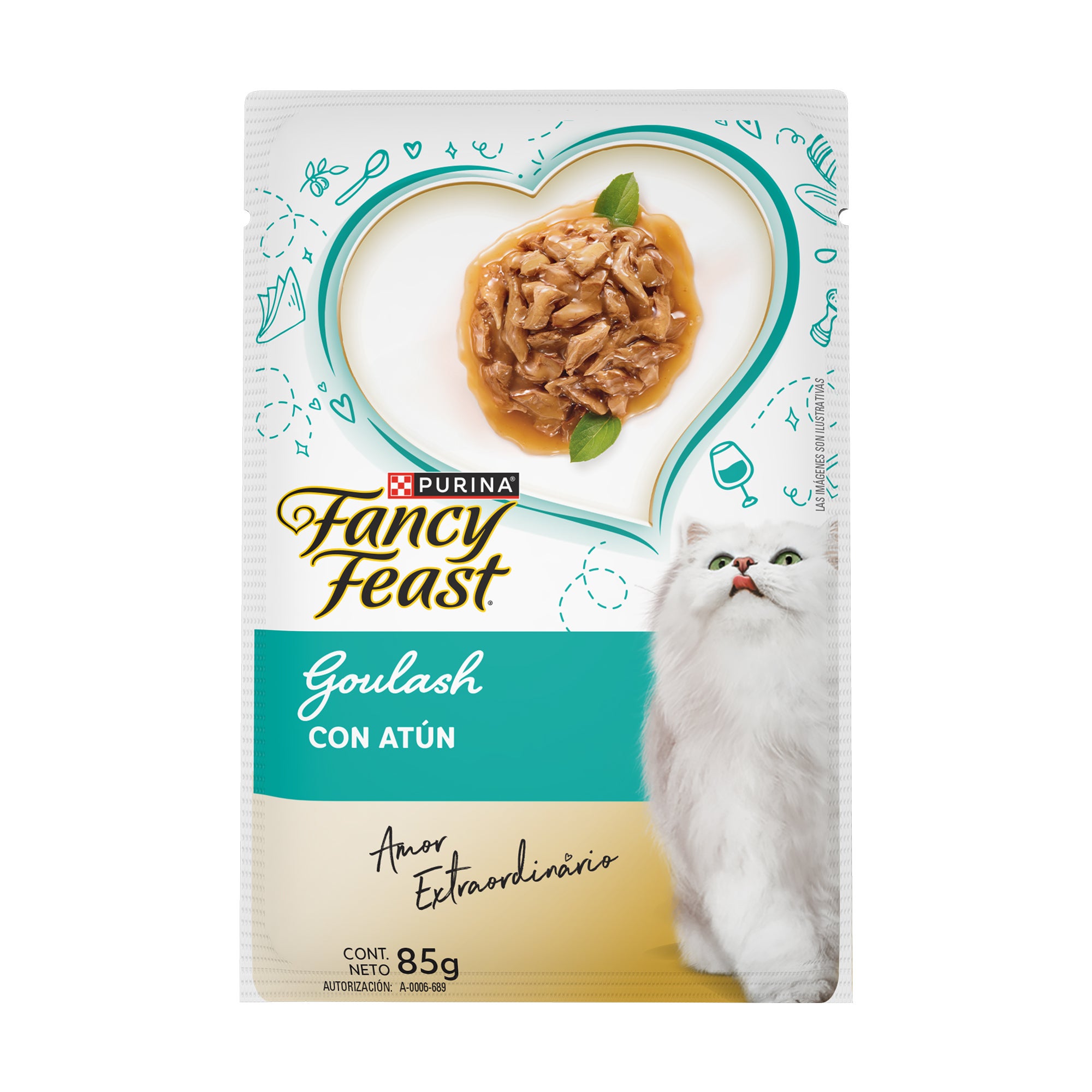 Purina Fancy Feast Alimento Húmedo Para Gatos Adultos Goulash Sabor Atún 85 g