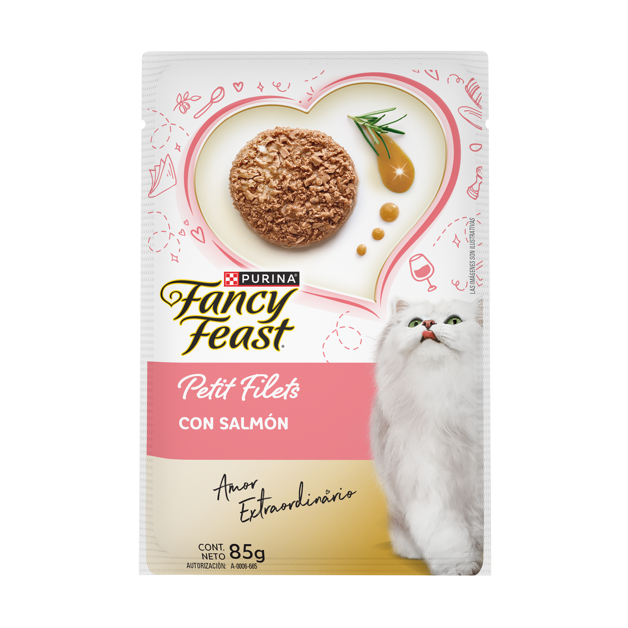 Purina Fancy Feast Alimento Húmedo Para Gatos Adultos Petit Filets Sabor Salmón 85 g