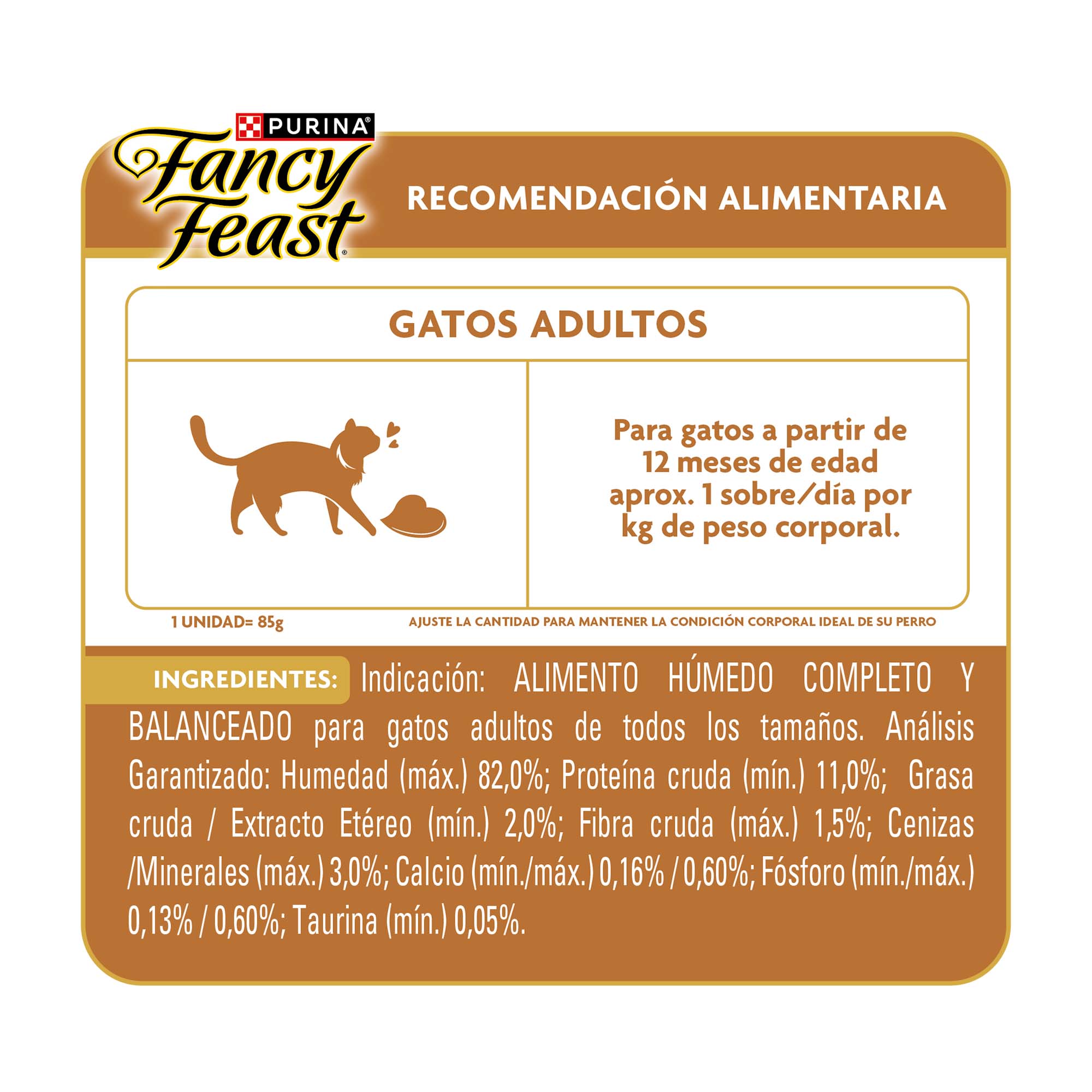 Purina Fancy Feast Alimento Húmedo Para Gatos Adultos Petit Filets Sabor Pollo 85 g