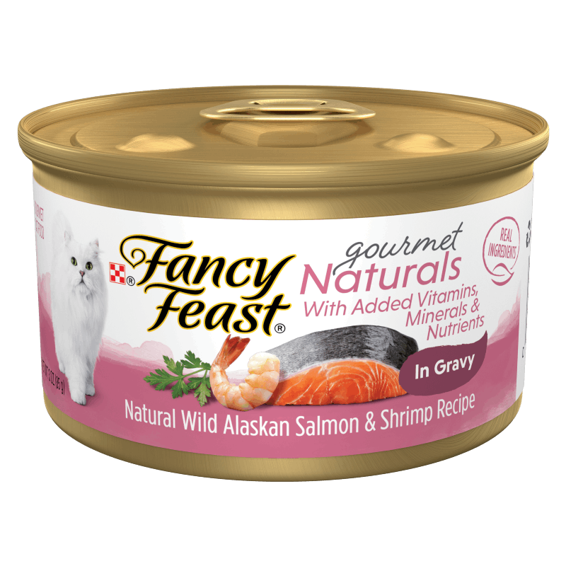 Fancy Feast Alimento húmedo para gatos Fancy Feast con filetes de Salmón y Camarón