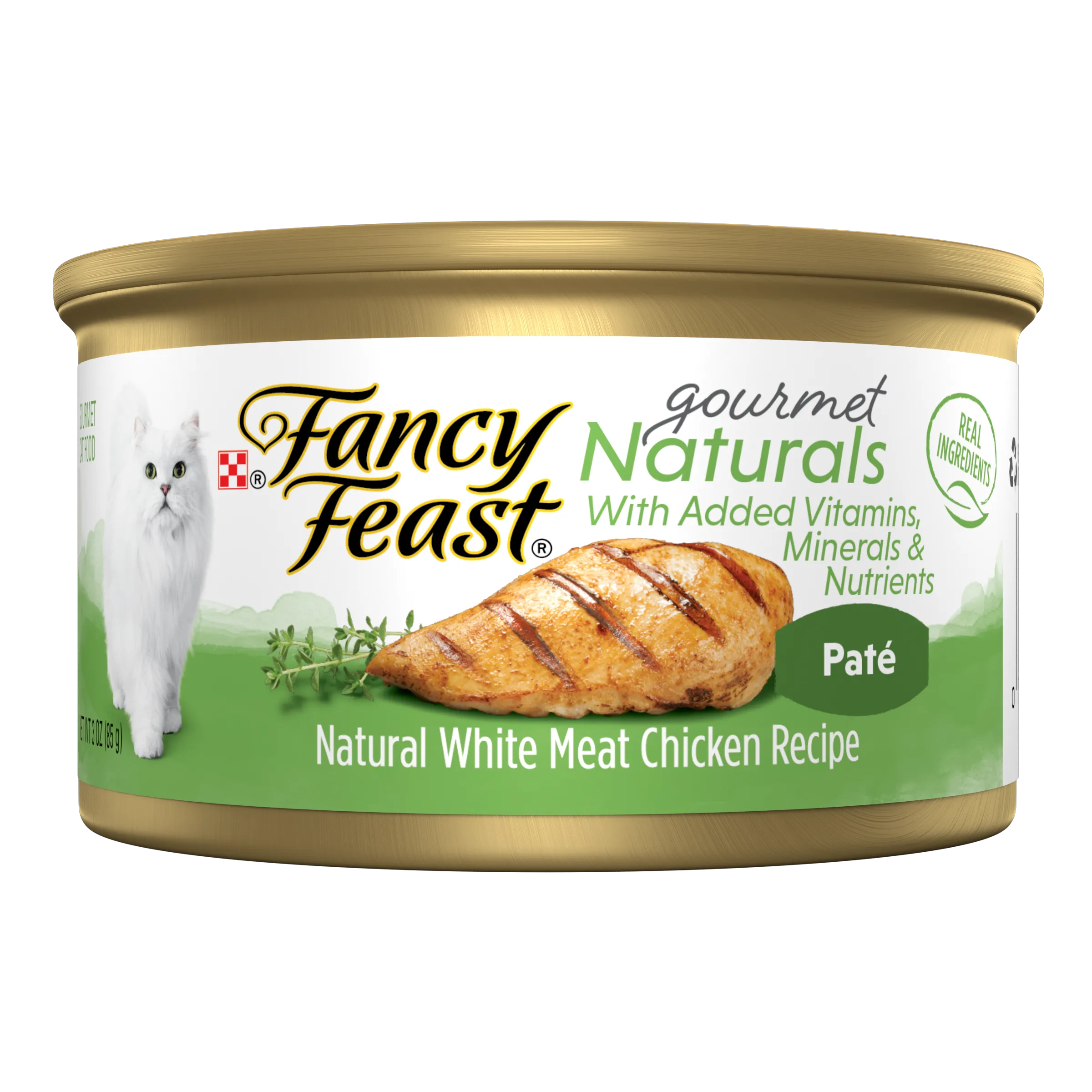Alimento húmedo para gatos en lata Fancy Feast Mousse de Pollo