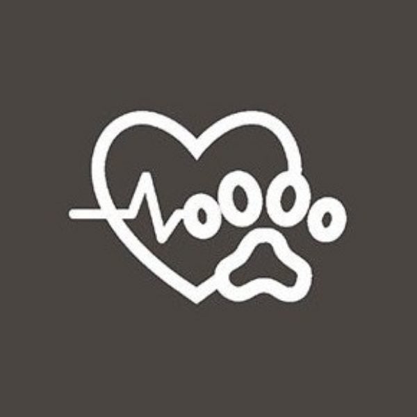 Icono de corazón con pulso y huella