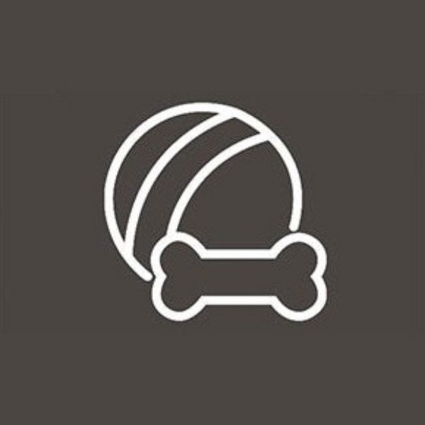 Icono de pelota y hueso