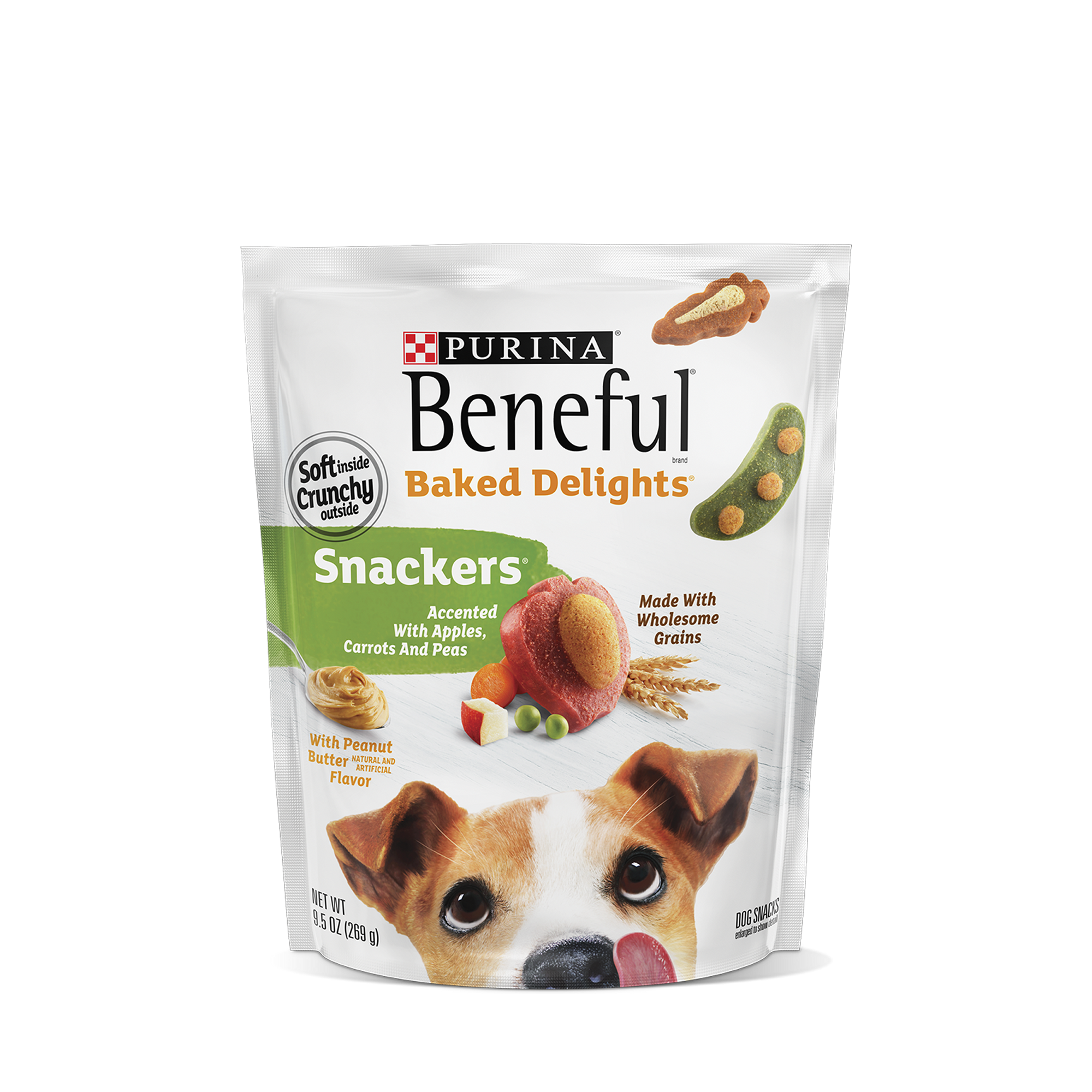 Empaque de Beneful Snackers Para Perros Adultos de Todos los Tamaños, vista frontal
