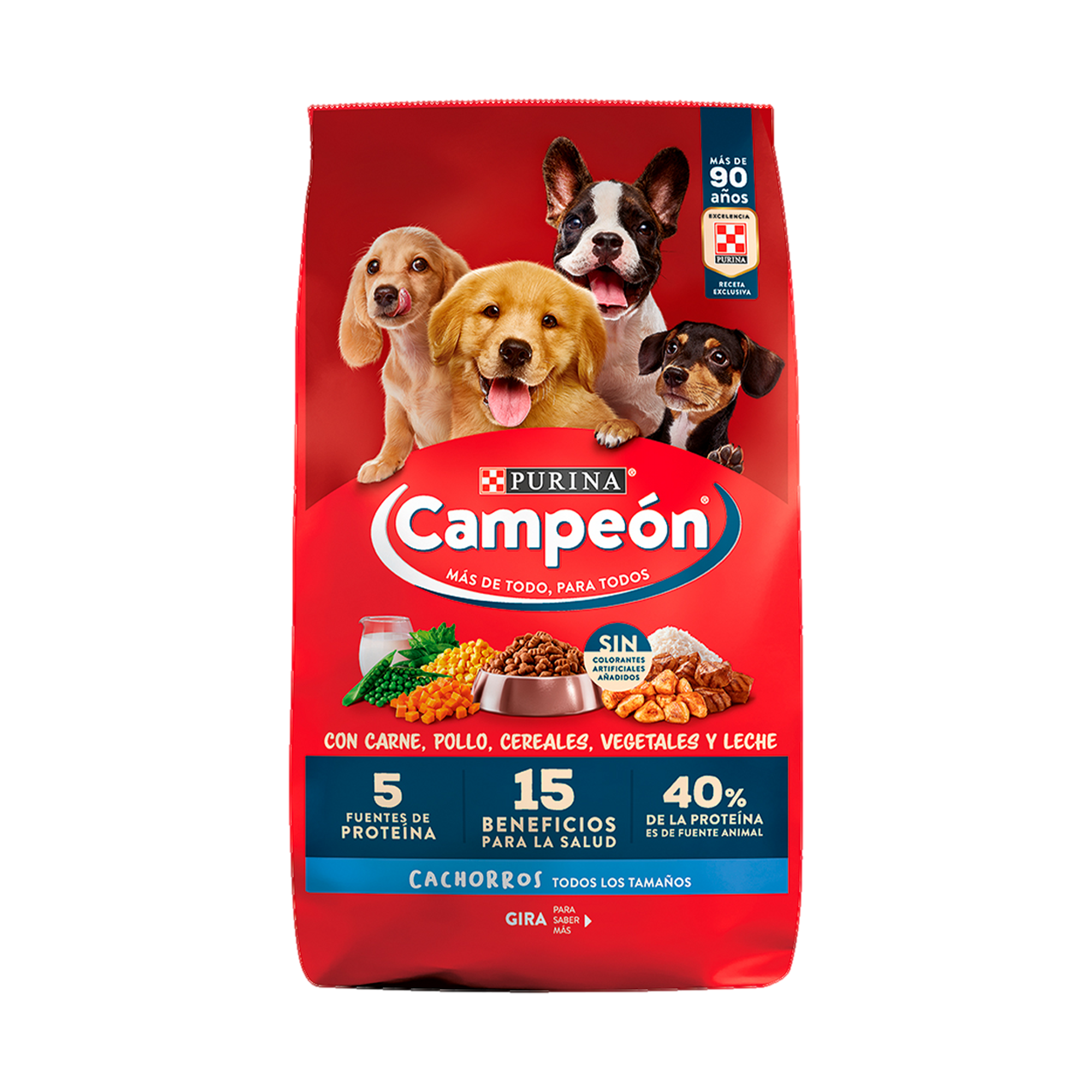 Empaque de Campeón® Cachorros todos los tamaños, vista frontal