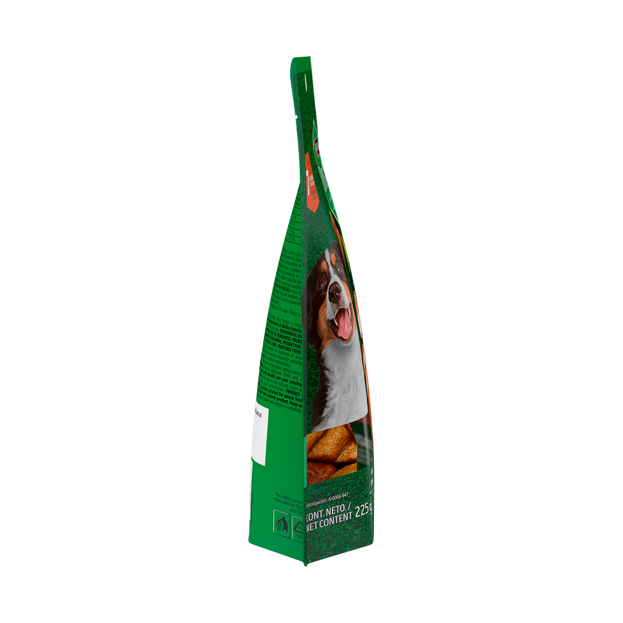 Empaque de DOG CHOW® Mix con carne de res, pollo y salmón, vista lateral