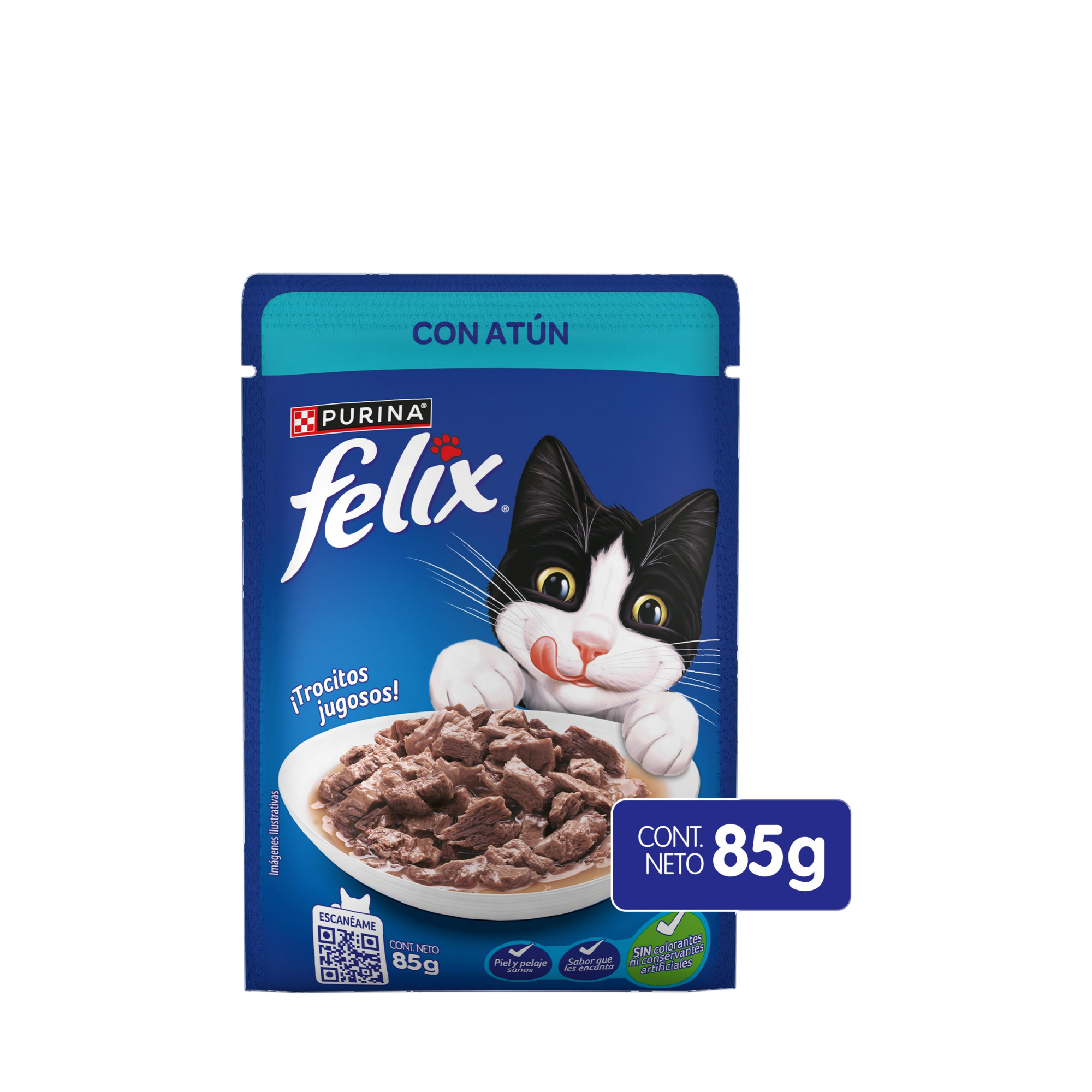Empaque de Felix® Classic para gato sabor atún, vista frontal