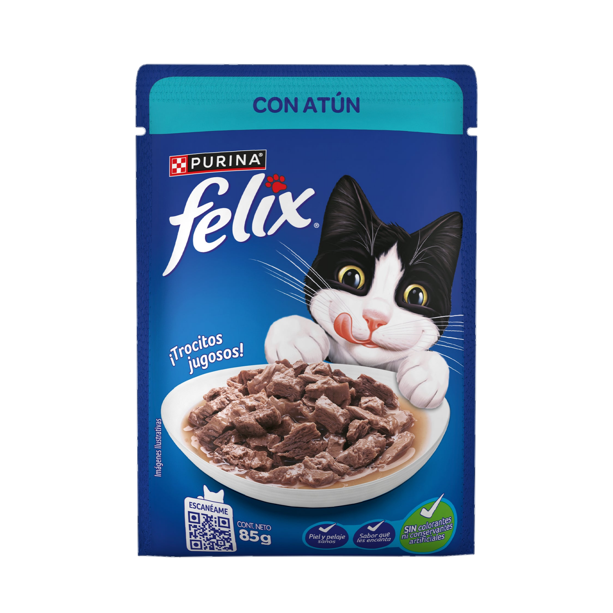 Empaque de Felix® Classic para gato sabor atún, vista frontal
