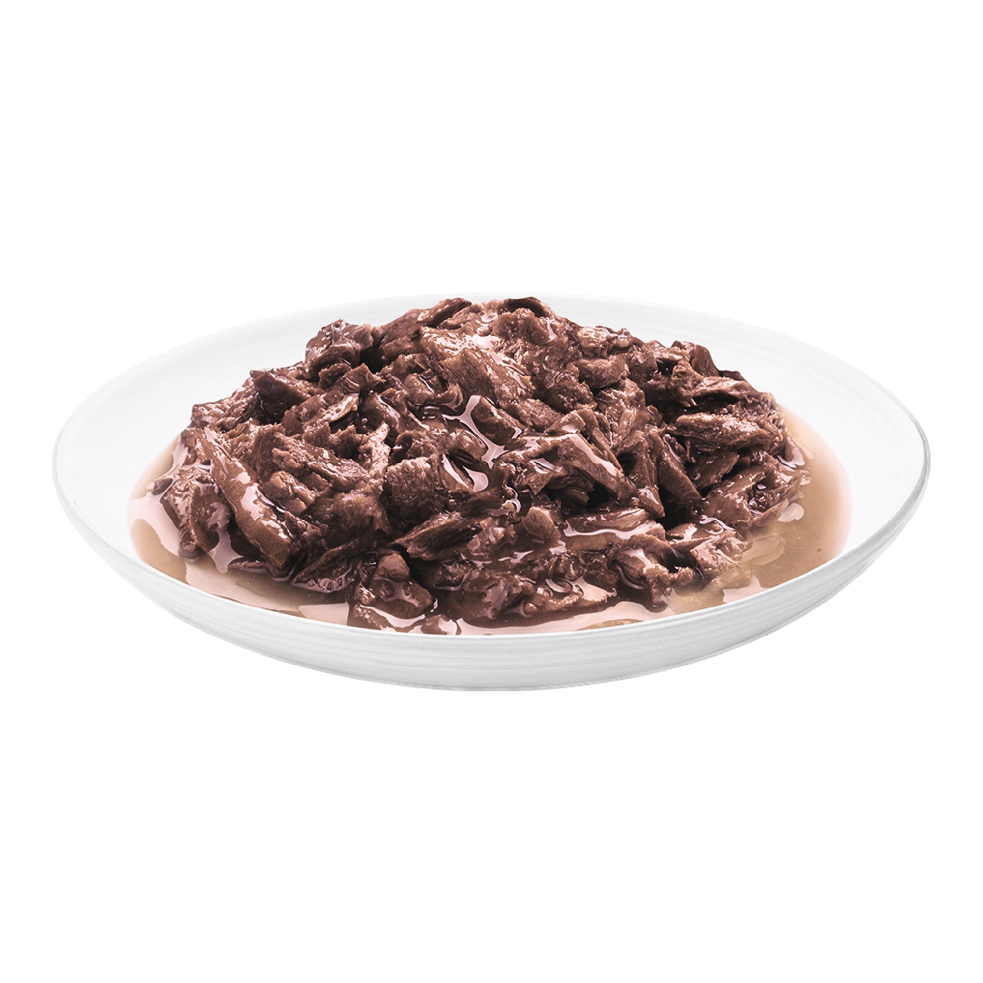 Porción servida de Felix® Classic para gato sabor carne