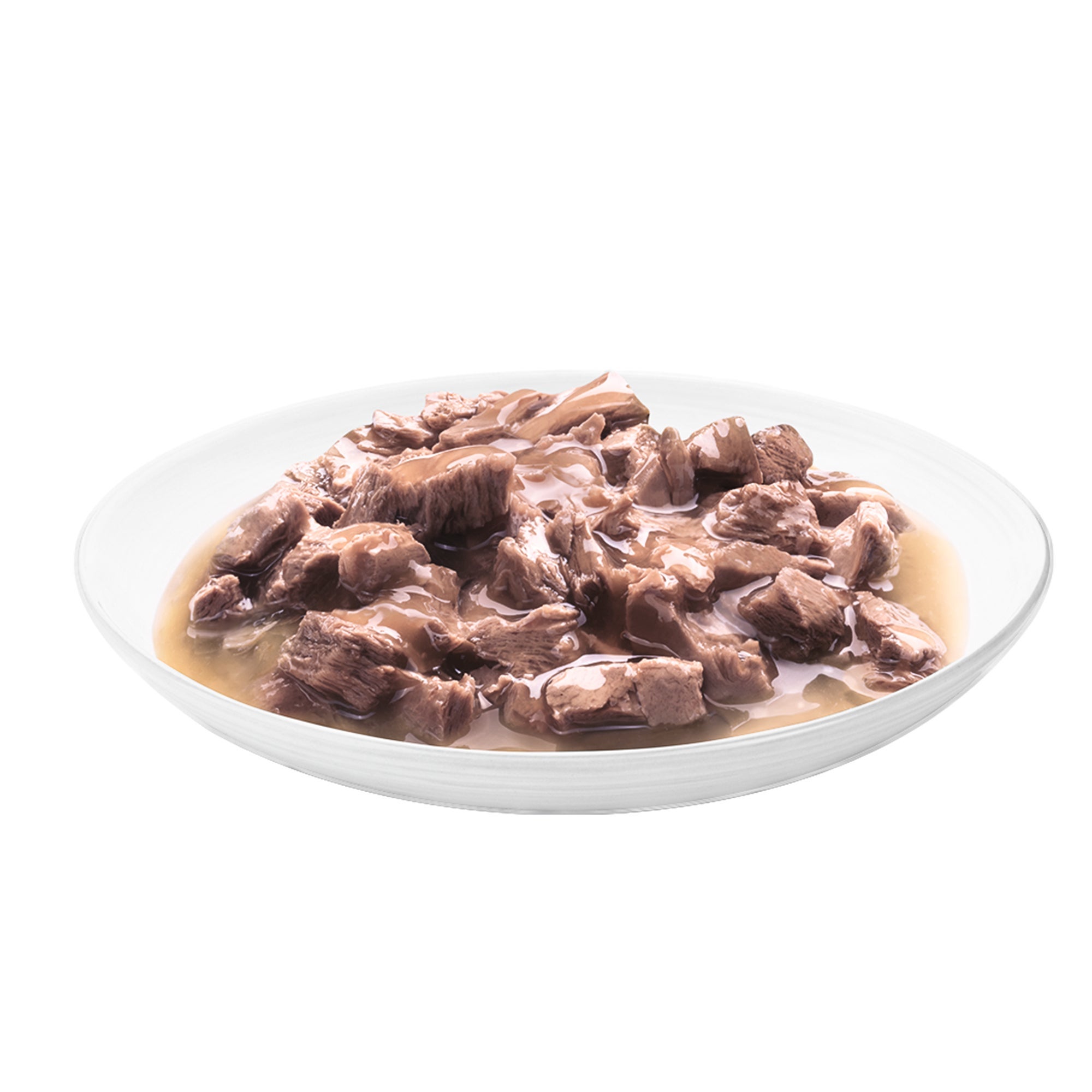 Porción servida de Felix® Classic para gato sabor pescado blanco