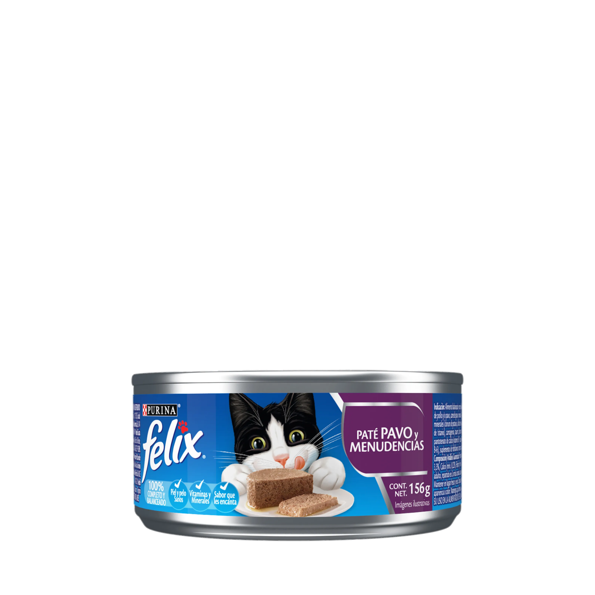 Empaque de FELIX® Lata para gato sabor pavo y menudencias, vista frontal