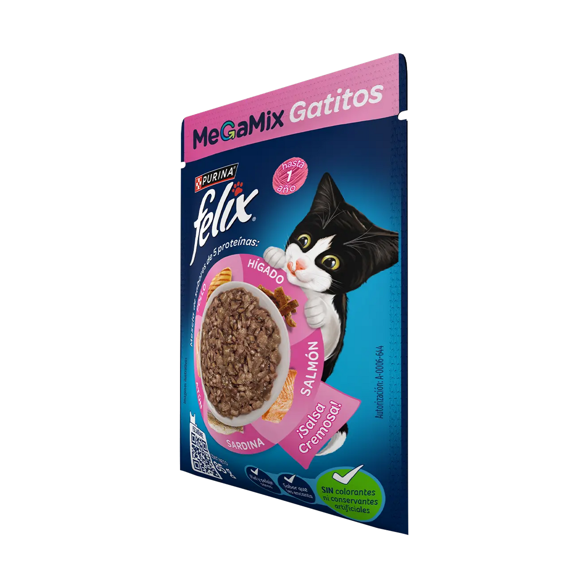 Empaque de Felix Megamix Gatitos, vista lateral