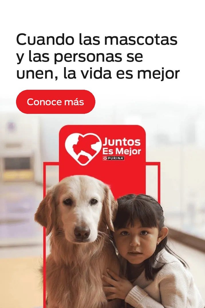 Cuando las mascotas y las personas se unen, la vida es mejor. Juntos es mejor Purina®.