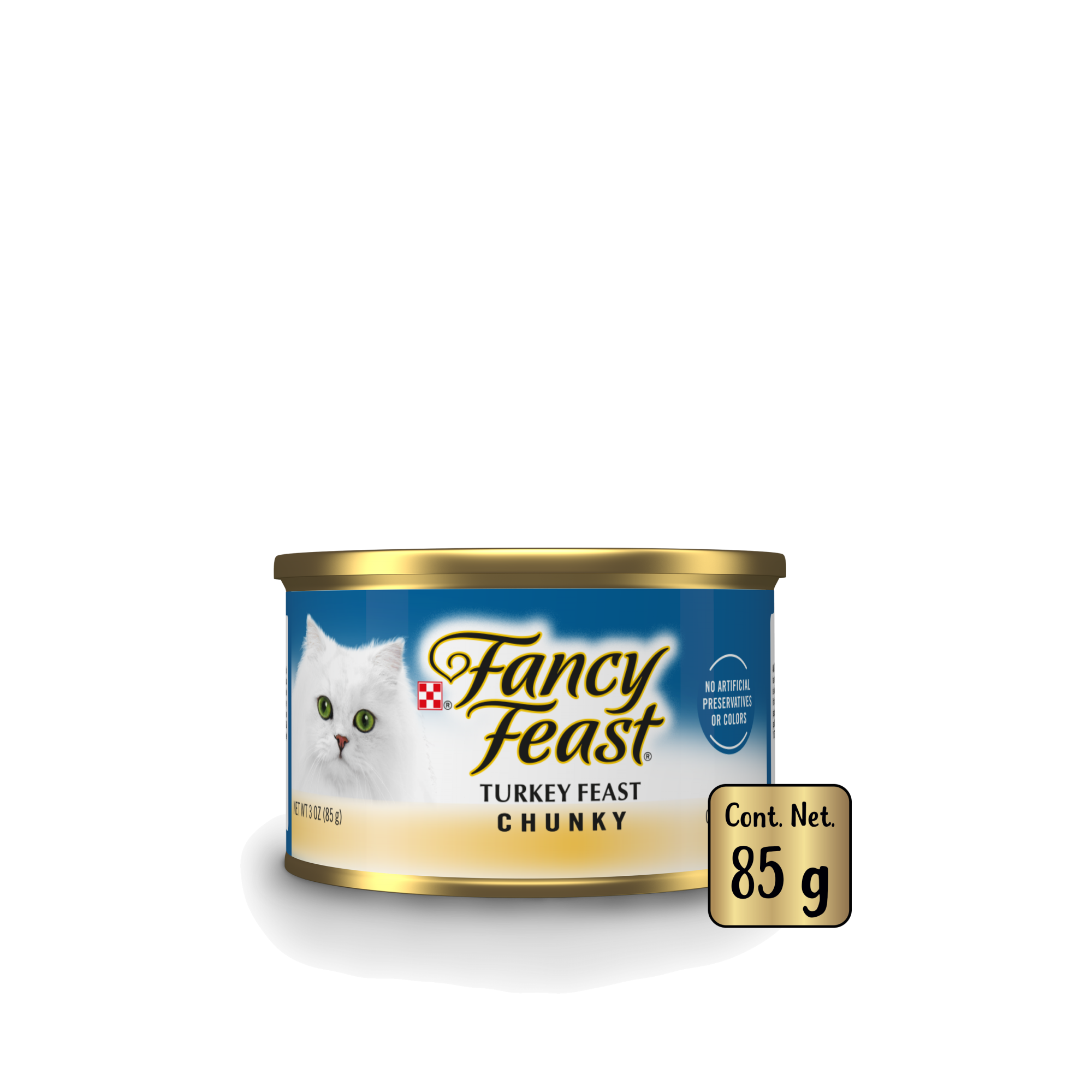 Empaque de Lata Fancy Feast terrine pavo | línea gourmet, vista frontal