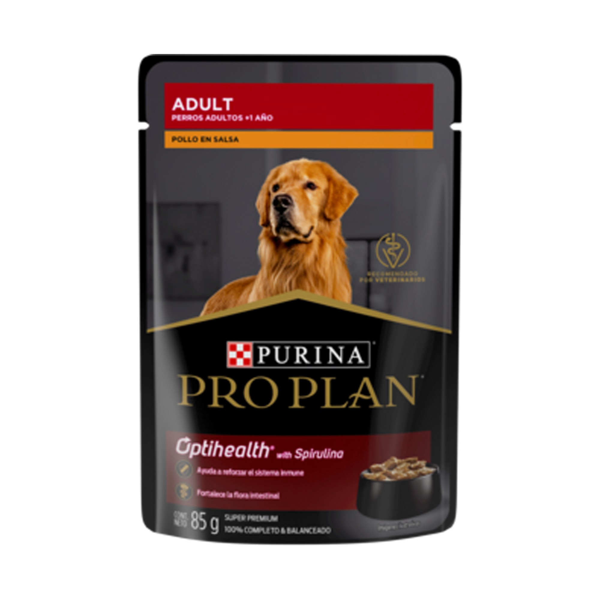 Empaque de Pro Plan® Adulto Todas las Razas con Optihealth® Sobre Sabor Pollo, vista frontal