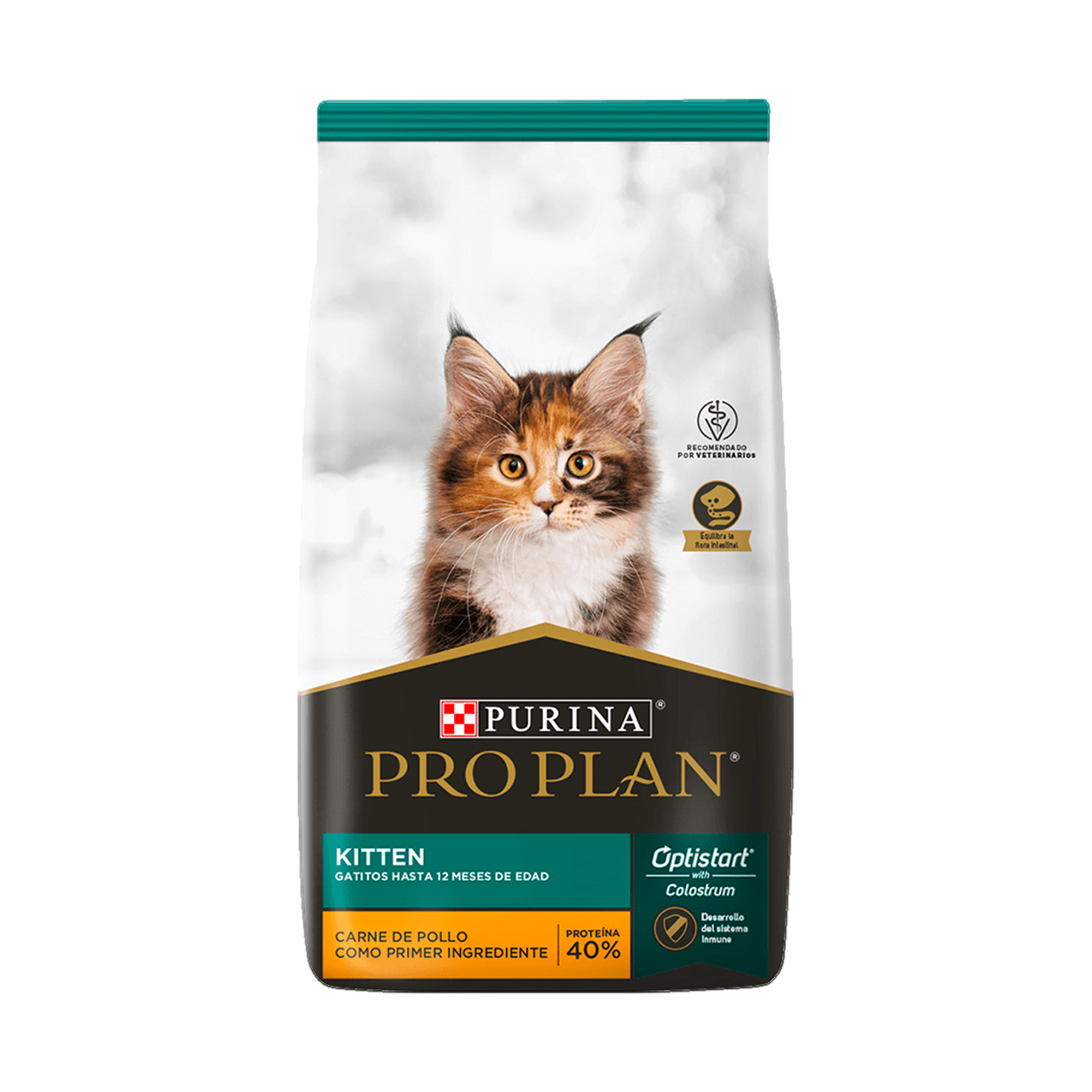 Empaque de Pro Plan® Gatito con Optistart® Sabor Pollo, vista frontal
