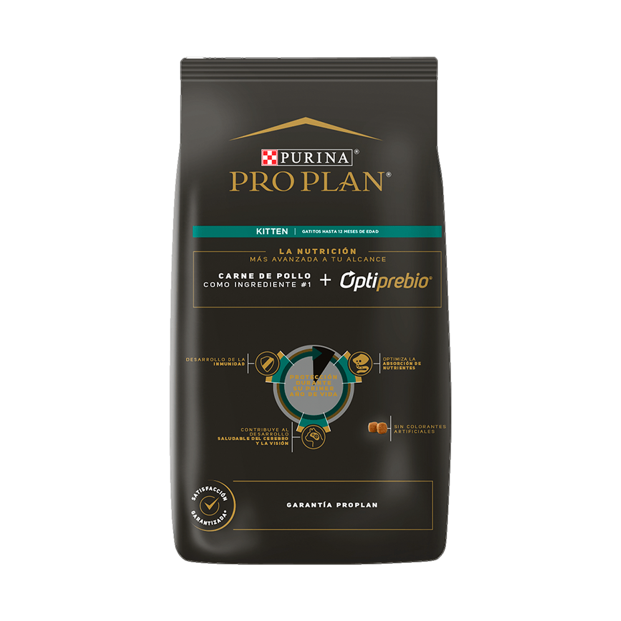 Empaque de Pro Plan® Gatito con Optistart® Sabor Pollo, vista posterior