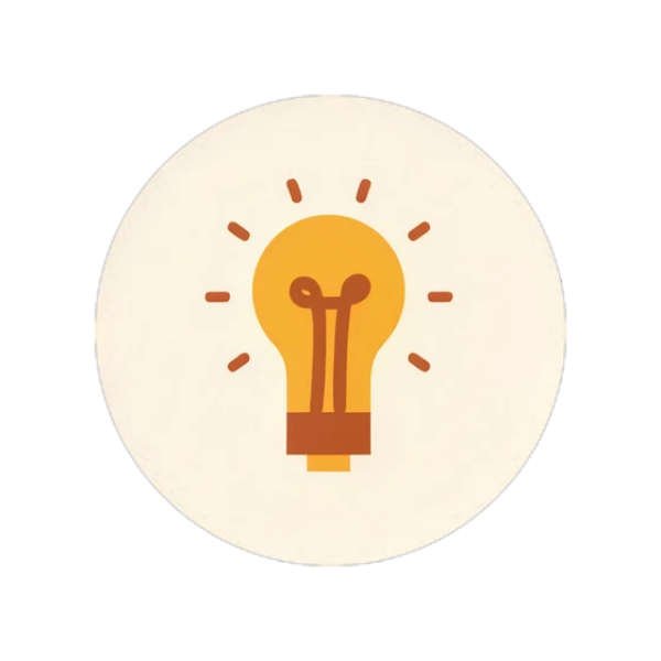 Ilustración de un foco encendido