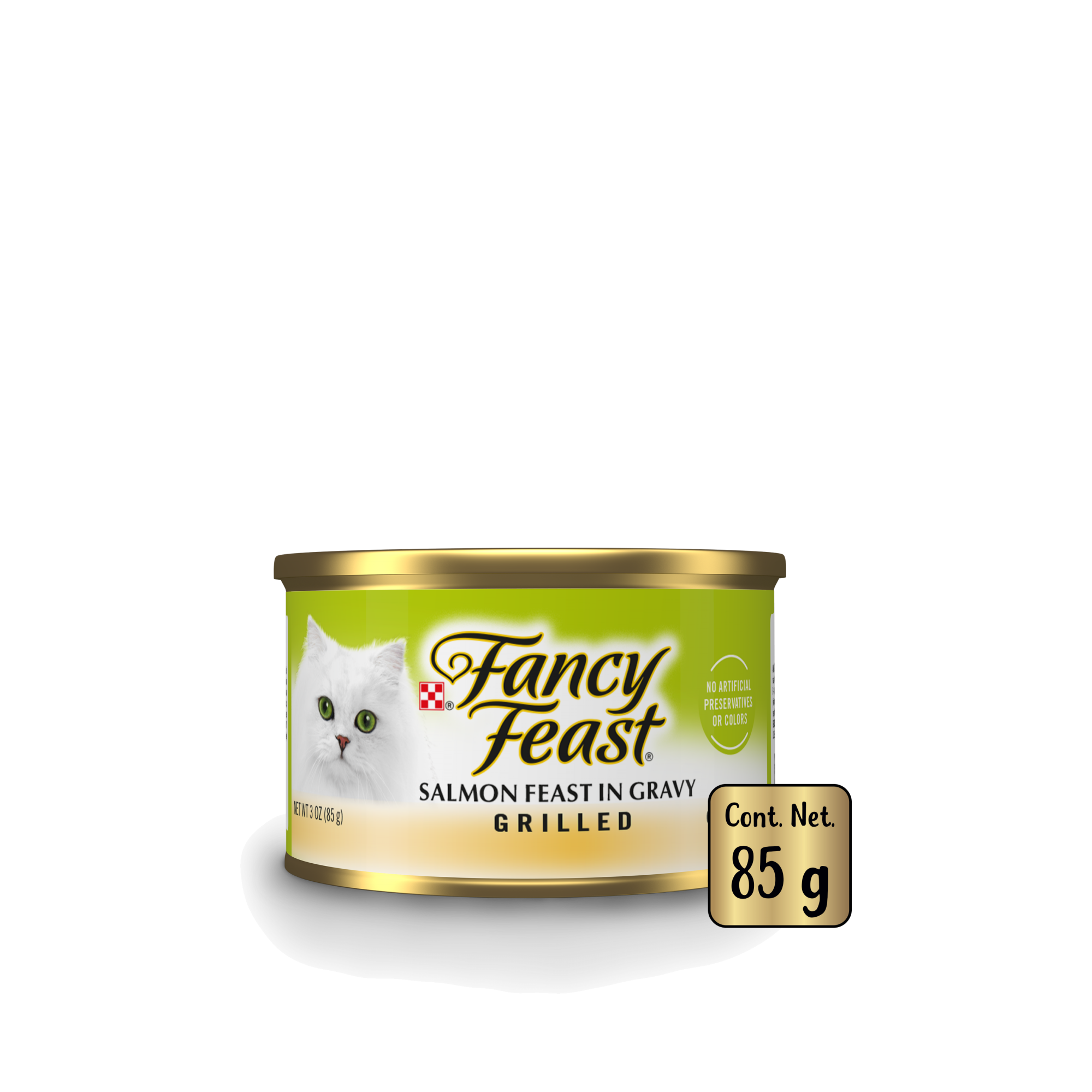 Empaque de Purina® Fancy Feast® Alimento Húmedo Para Gatos Adultos Petit Filets Sabor Salmón, vista frontal