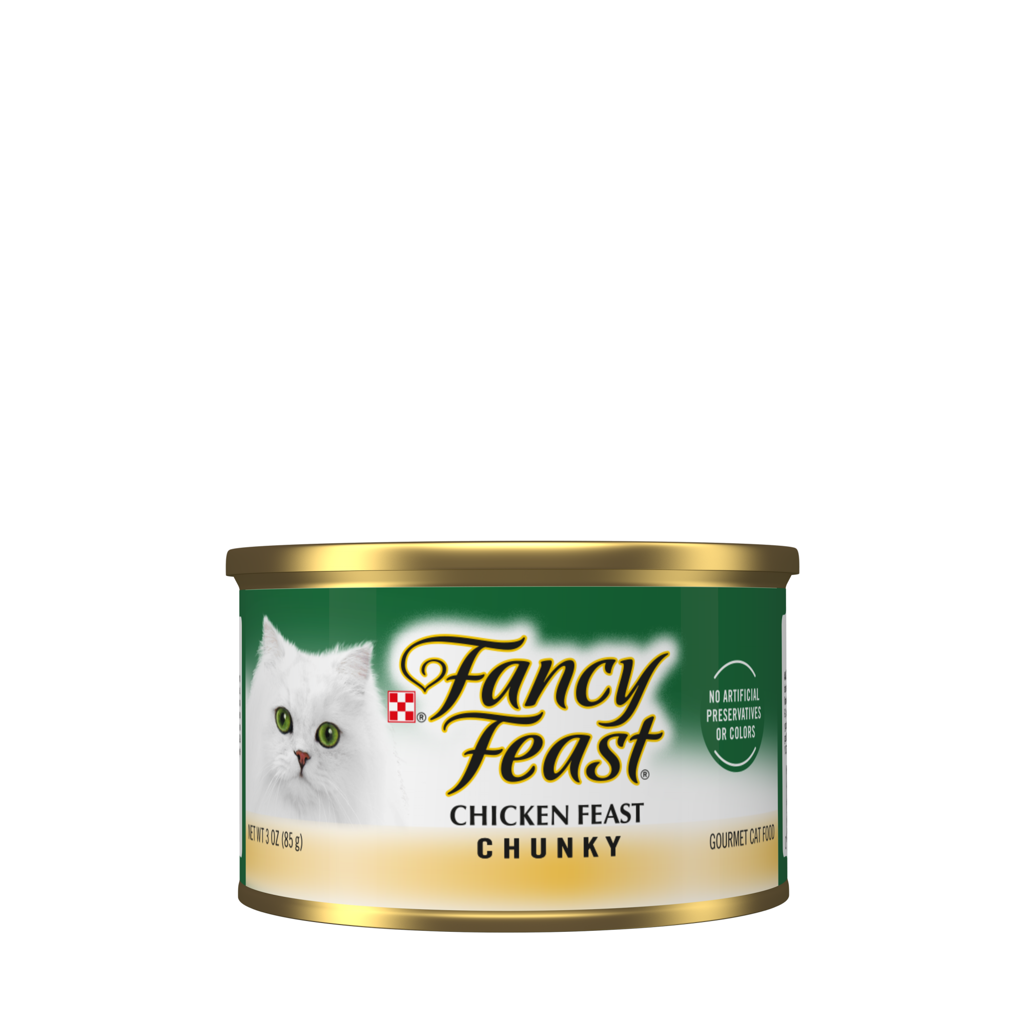 Empaque de Purina® Fancy Feast® Alimento Húmedo Para Gatos Adultos Terrine Sabor Pollo, vista frontal