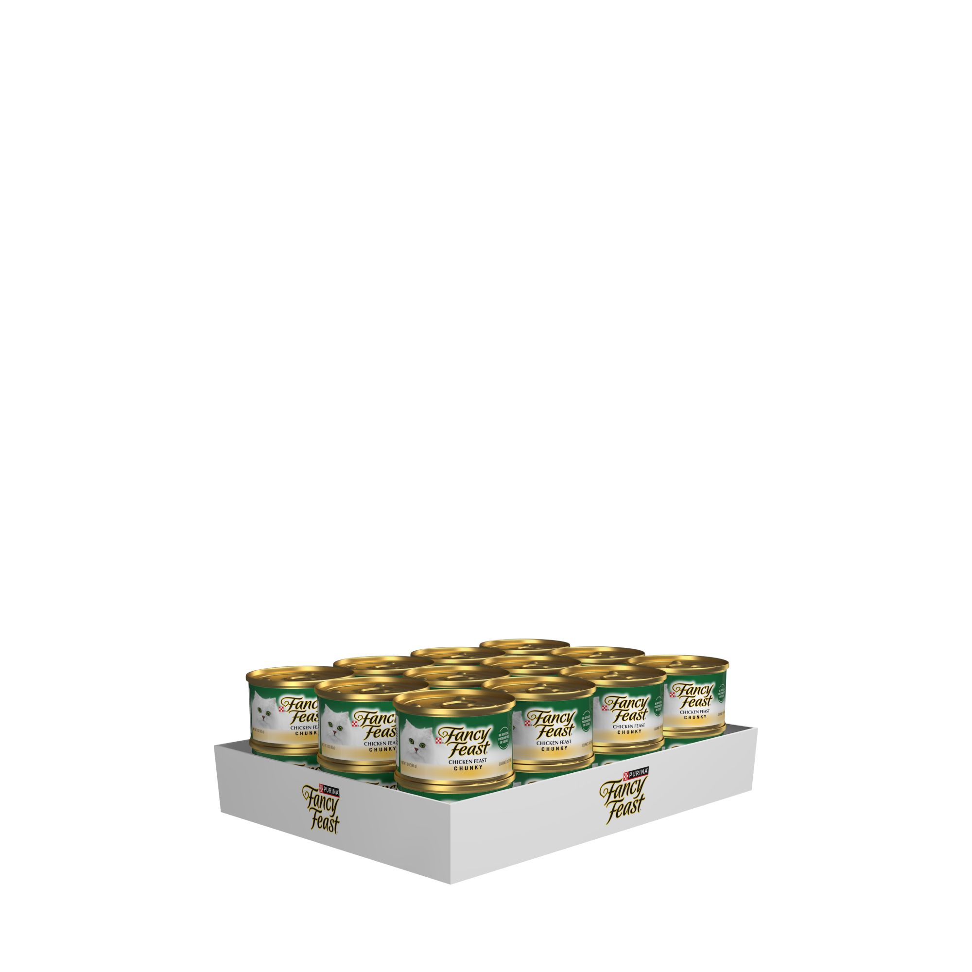 Empaque múltiple de Purina® Fancy Feast® Alimento Húmedo Para Gatos Adultos Terrine Sabor Pollo