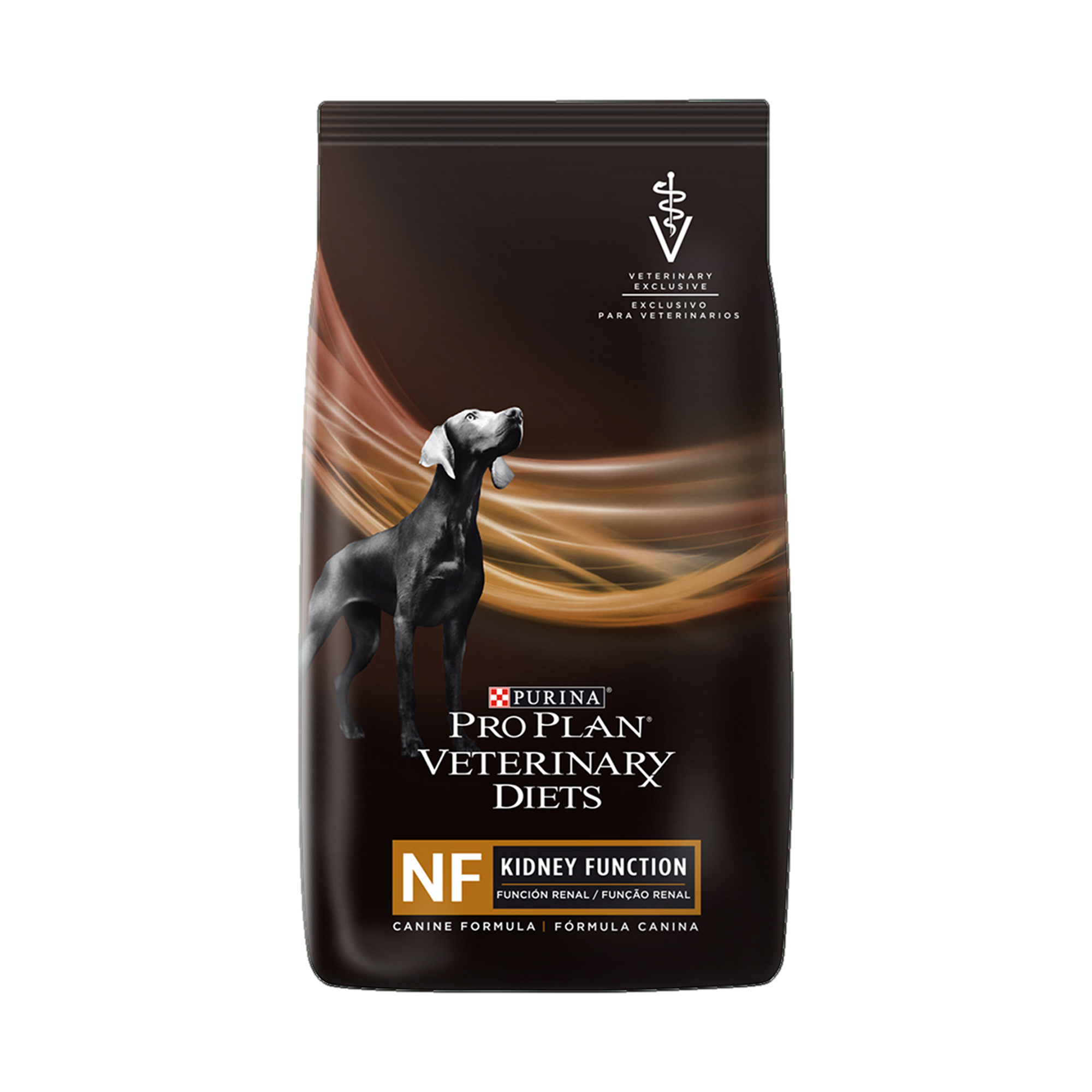 Empaque de Purina® Pro Plan® Veterinary Diets NF kidney function, vista frontal