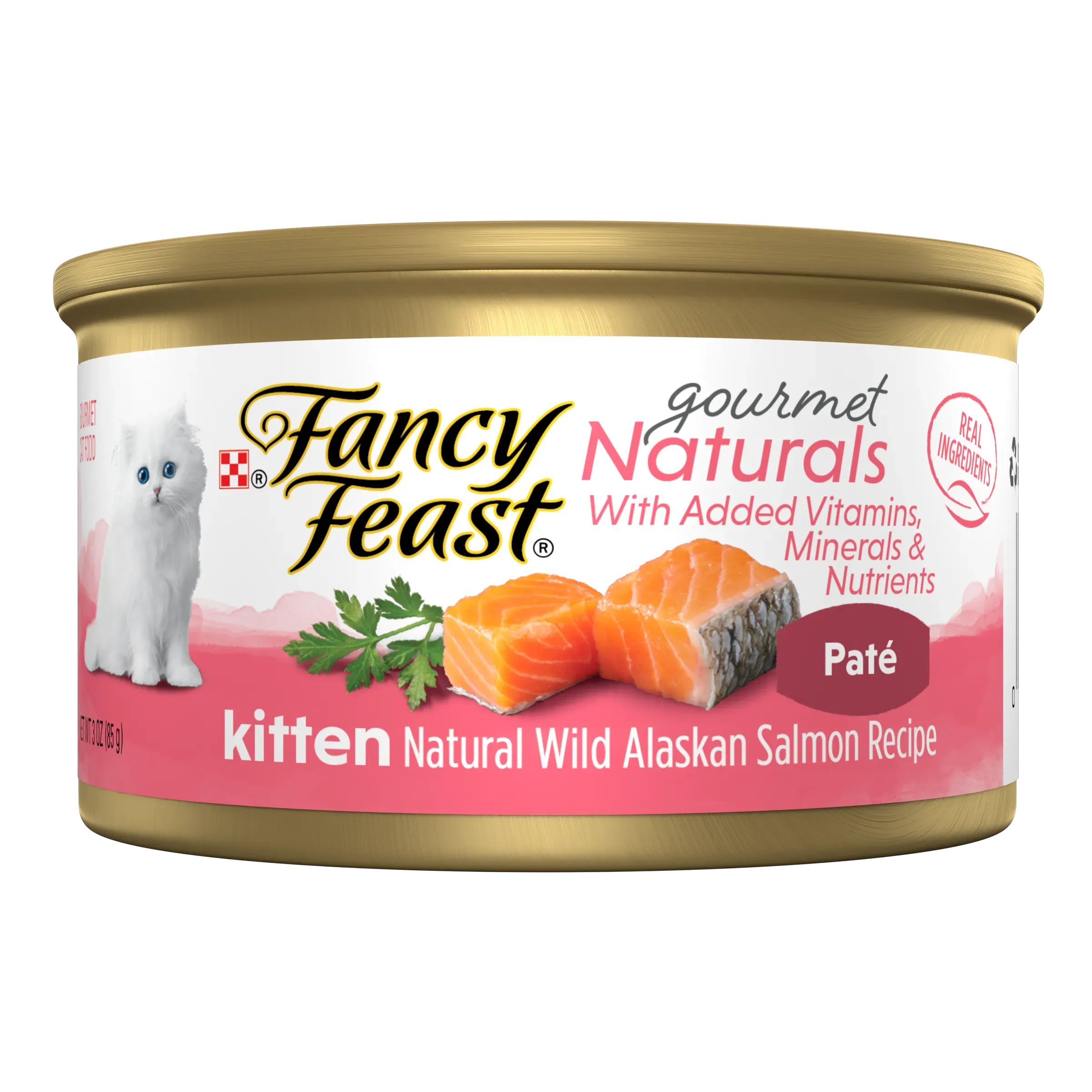 Alimento húmedo para gatos Gatitos Fancy Feast Naturals Salmón