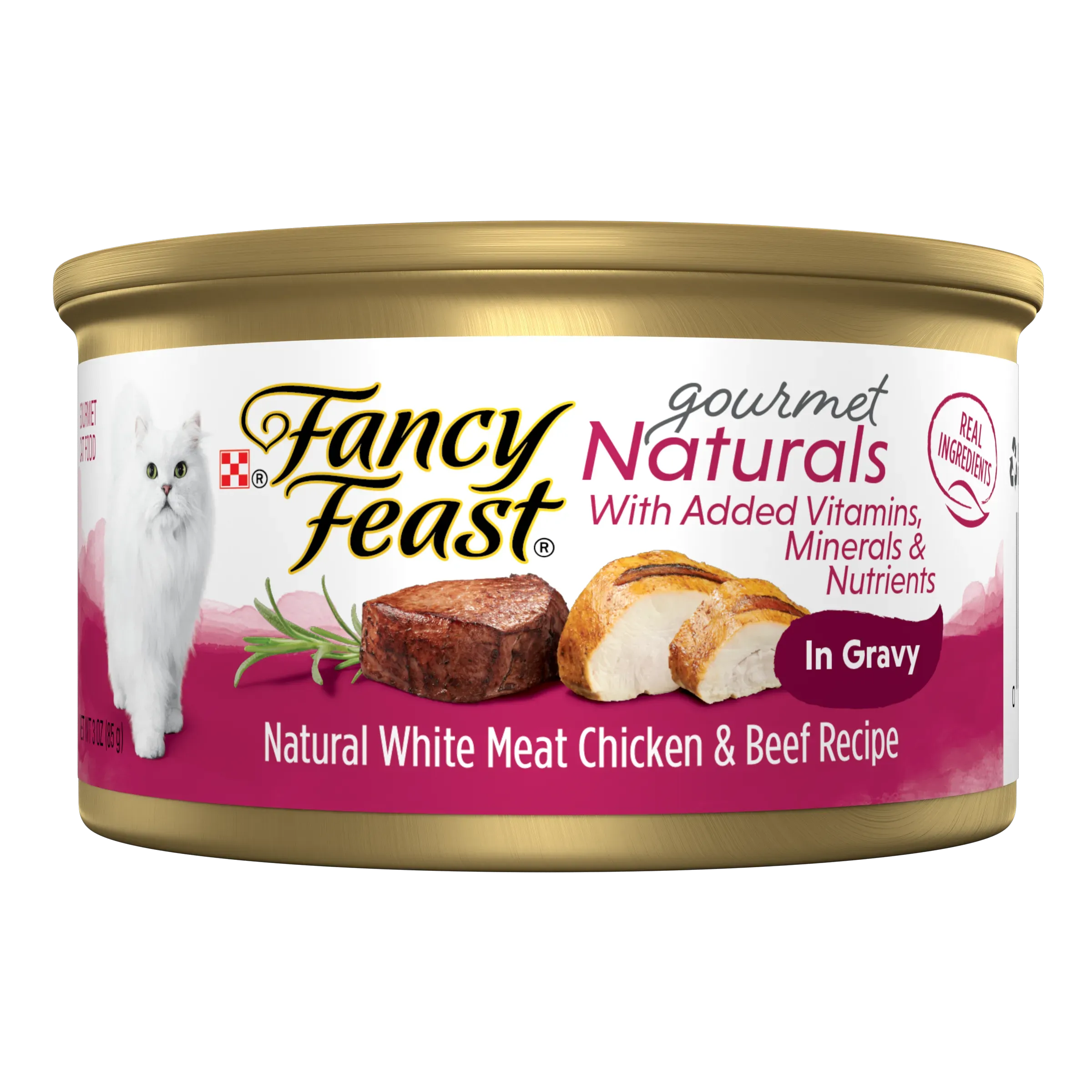 Alimento húmedo para gatos Fancy Feast Naturals Carne y Pollo