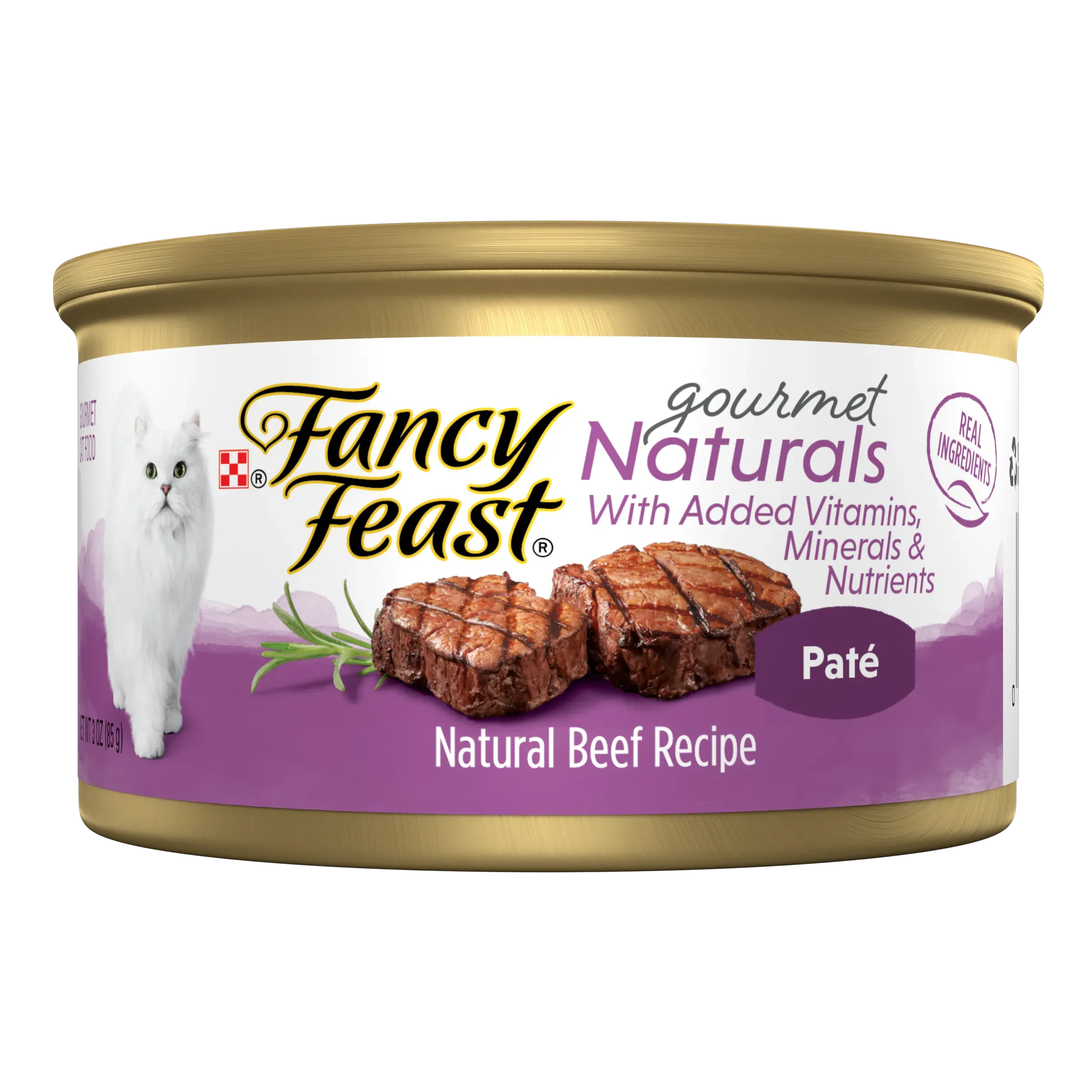 Alimento húmedo para gatos Fancy Feast Naturals Mousse de Res